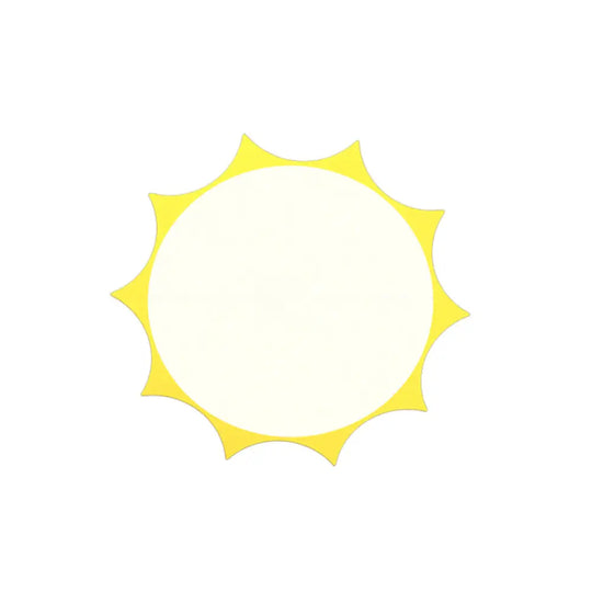 Kindergarten Yellow Sun Flush Mount Led Ceiling Light With Acrylic: Simple & Stylish Fixture