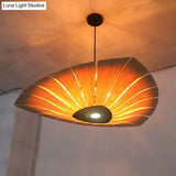 Large Leaf Shape Suspension Light For Restaurant Chandelier Lighting Pendant