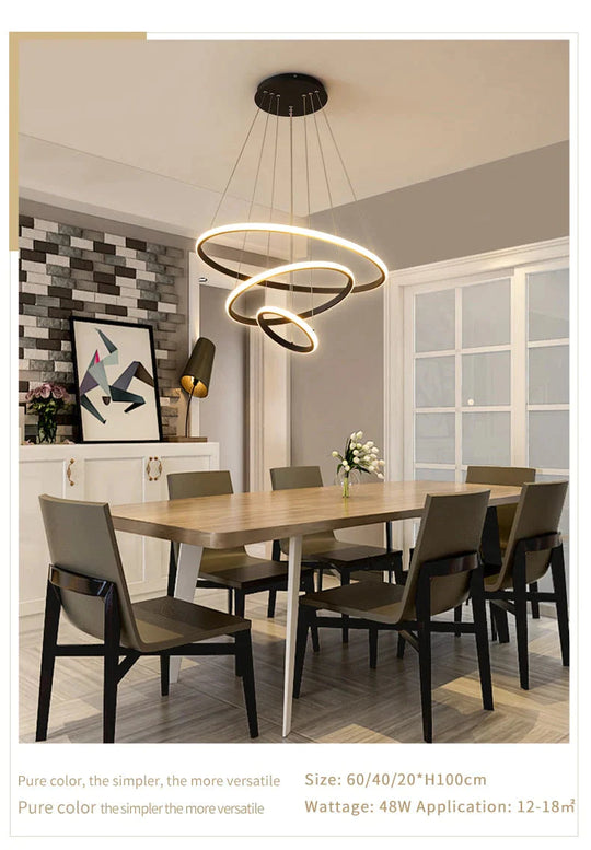 Laya - Suspension Anneau Led Minimaliste