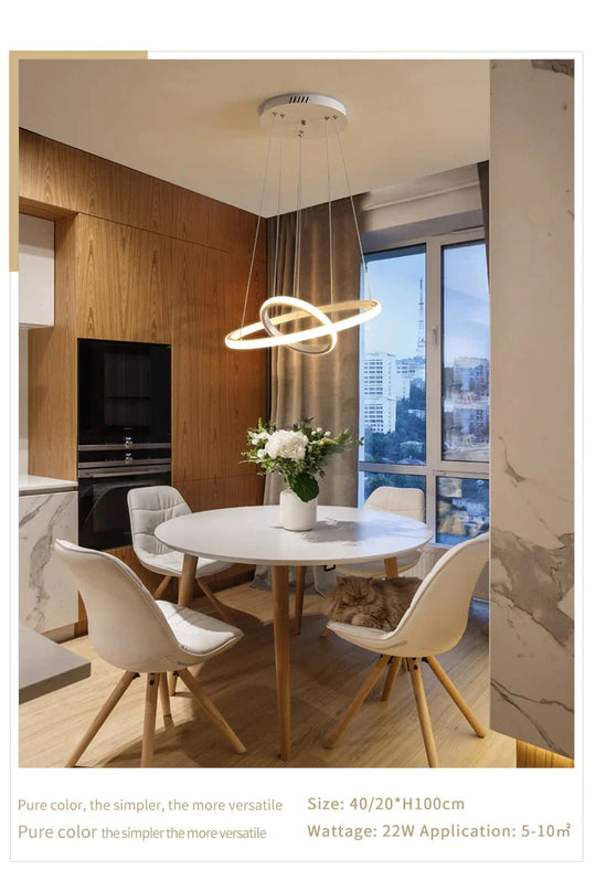 Laya - Suspension Anneau Led Minimaliste