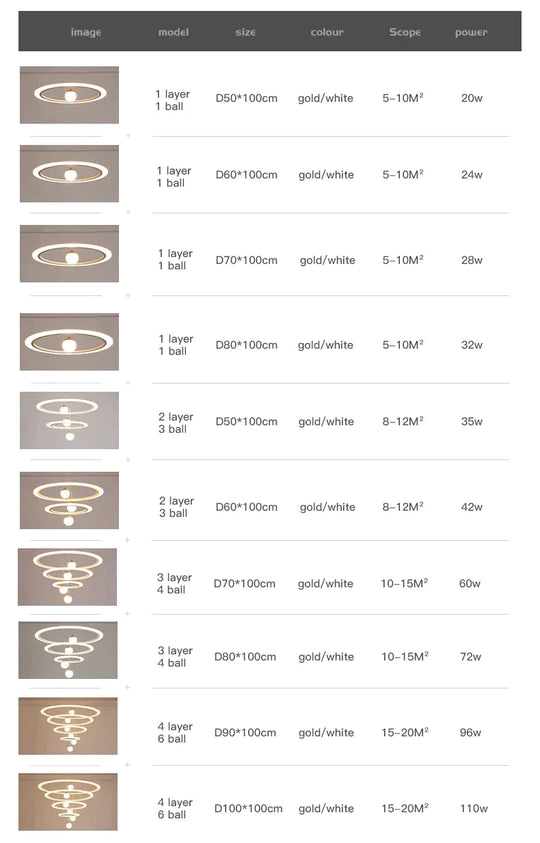 Laya - Minimalist Led Ring Pendant Light