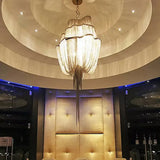 Led Aluminum Flow Chandelier Pendant Light Kit For Contemporary Living Room Gold / Small