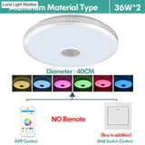 Led Ceiling Light Bluetooth And Music With Colourful Dimmer Rgb Remote Control For Living Room