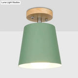 Led Ceiling Light Iron Wood Lamps Nordic Modern Lamp For Living Room Bedroom Decoration Fixture