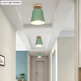 Led Ceiling Light Iron Wood Lamps Nordic Modern Lamp For Living Room Bedroom Decoration Fixture