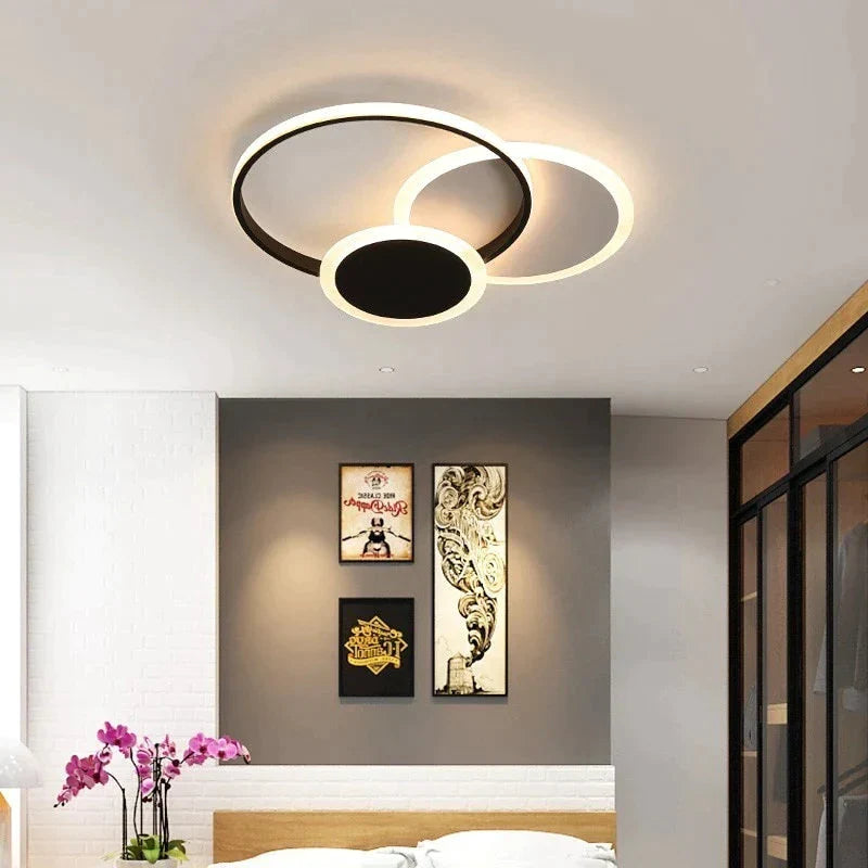 Led Ceiling Lights Living Room Bedroom Round Square Design Lighting Fixtures Dimmable Modern Dome