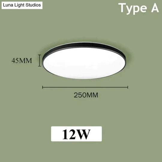 Led Ceiling Lights Modern Leds Lamp Light Fixtures Round Panel Lamps 12W 24W For Living Room