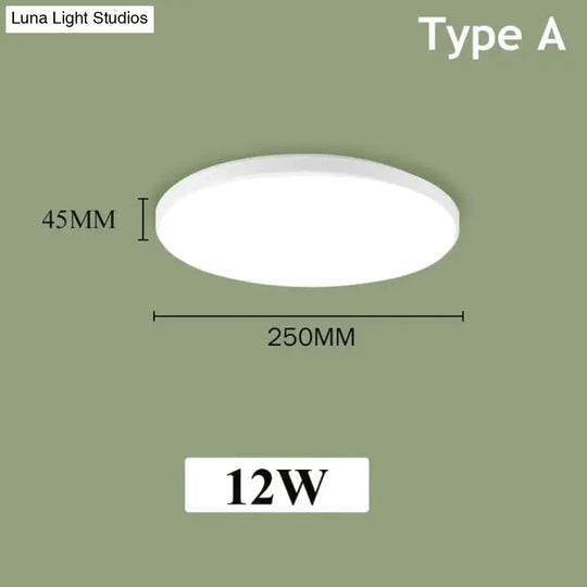 Led Ceiling Lights Modern Leds Lamp Light Fixtures Round Panel Lamps 12W 24W For Living Room
