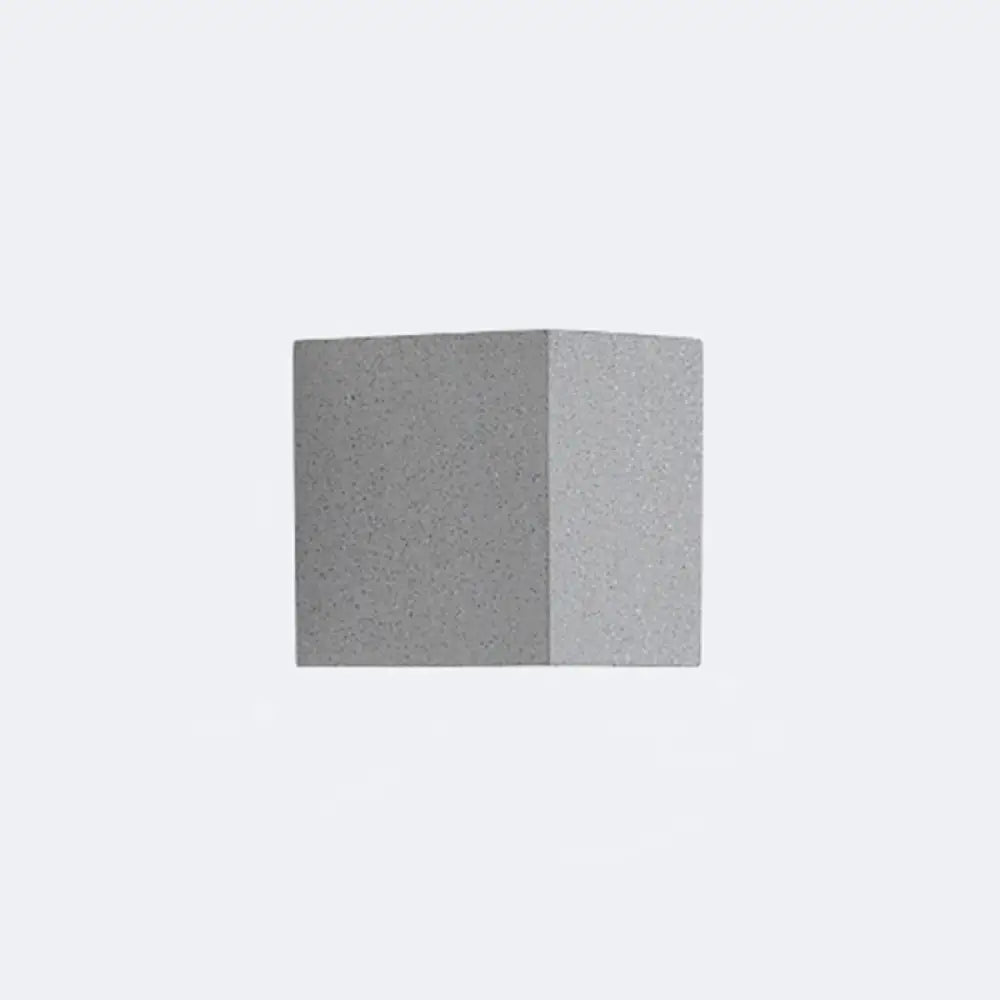 Led Cement Wall Sconce - Simple Rectangle Shape For Corridors Light Gray