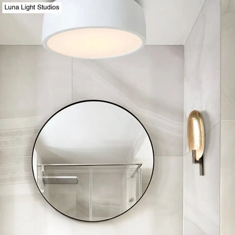 Led Flush Mount Ceiling Light For Modern Bedroom With Acrylic Dome Shade