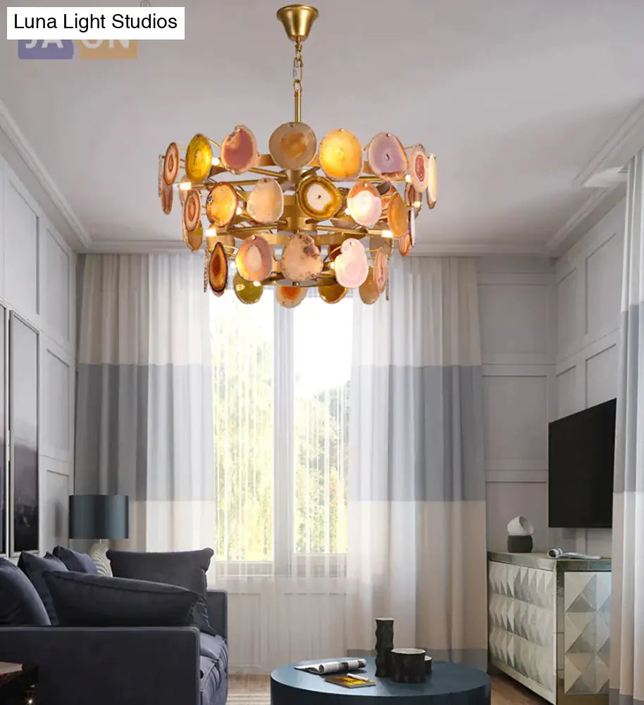 Led G9 Postmodern Iron Agate Designer Led Lamp Light.pendant Lights.pendant Lamp.pendant Light For