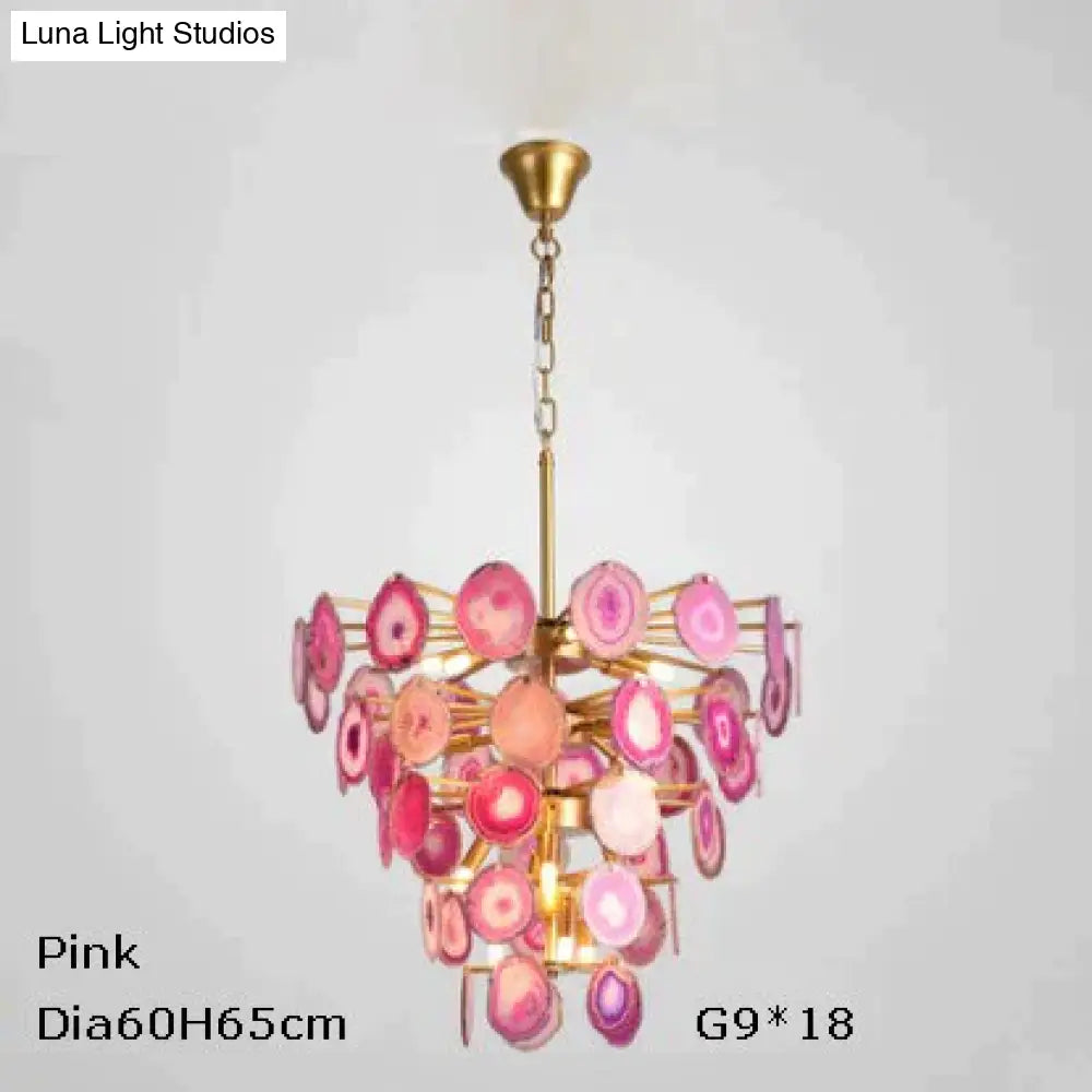 Led G9 Postmodern Iron Agate Designer Led Lamp Light.pendant Lights.pendant Lamp.pendant Light For