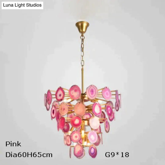 Led G9 Postmodern Iron Agate Designer Led Lamp Light.pendant Lights.pendant Lamp.pendant Light For