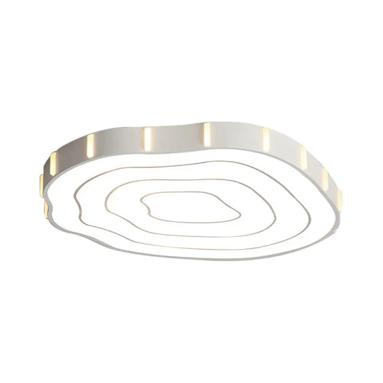 Led Hollow Tree Stump Ceiling Mount Light - Acrylic Modern Stylish Lamp (White) White / 16.5’