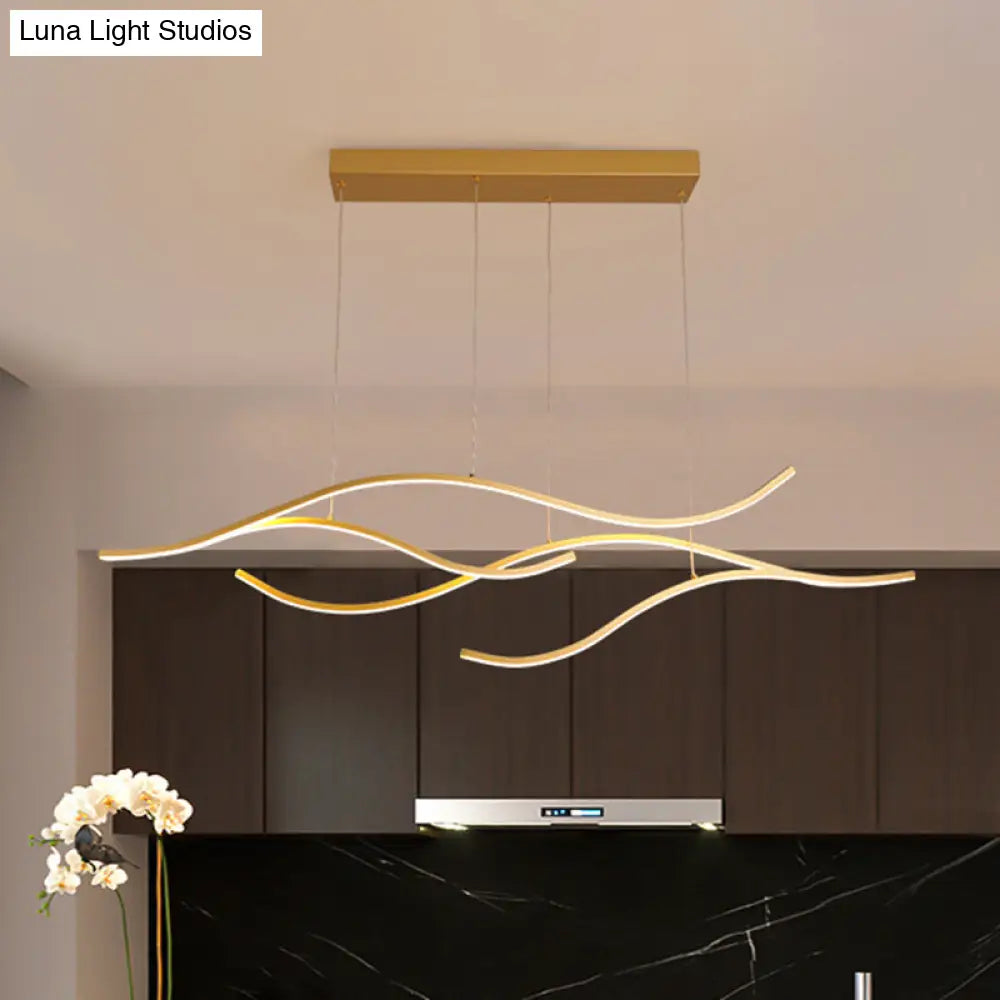 Led Metal Pendant Light For Open Kitchen - Sleek & Simple Island Lighting Fixture