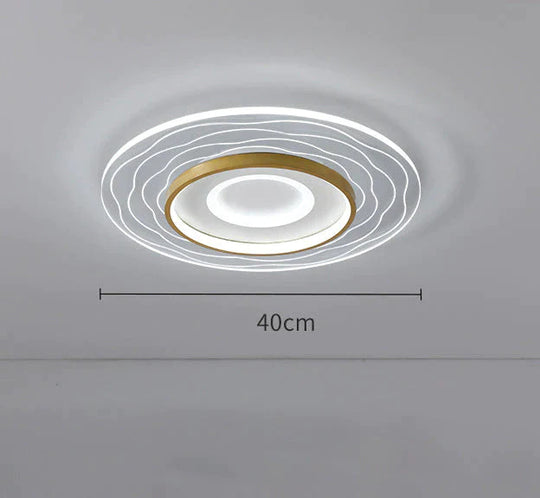 Plafonnier de salle à manger de chambre à coucher circulaire simple moderne à LED