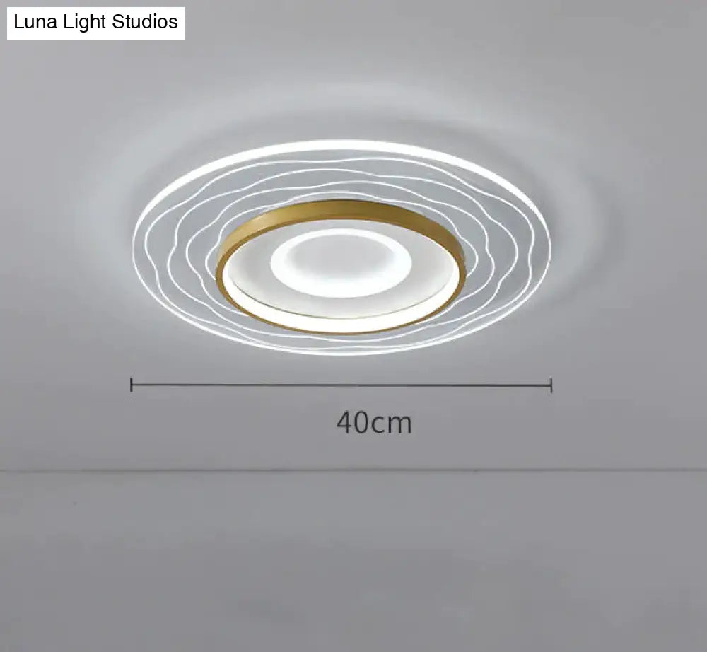 Led Modern Simple Circular Square Bedroom Dining Room Ceiling Lamp