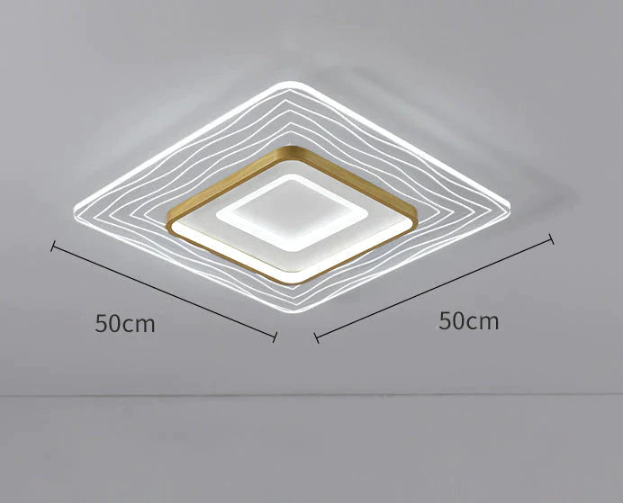 Plafonnier de salle à manger de chambre à coucher circulaire simple moderne à LED