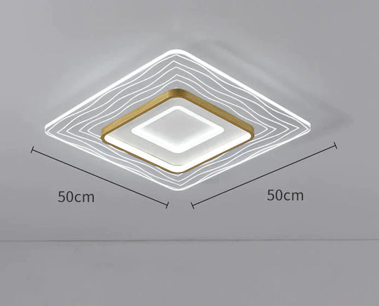 Plafonnier de salle à manger de chambre à coucher circulaire simple moderne à LED
