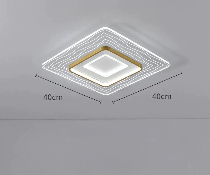 Plafonnier de salle à manger de chambre à coucher circulaire simple moderne à LED