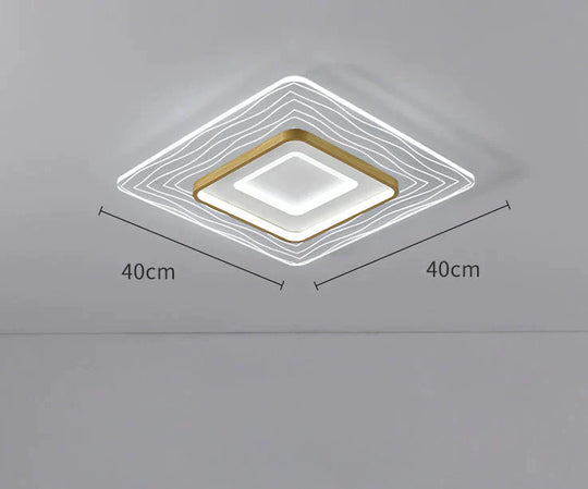 Plafonnier de salle à manger de chambre à coucher circulaire simple moderne à LED