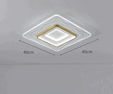 LED Modern Simple Circular Square Bedroom Dining Room Ceiling Lamp Square / Small / White light Ceiling