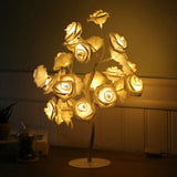 Led Tree-Shaped Bedroom Nightstand Lamp - Decorative Usb Table Lighting White / Rechargeable