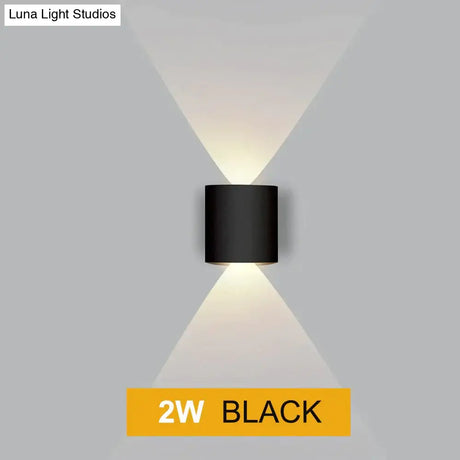 Led Wall Light Outdoor Waterproof Modern Nordic Style Indoor Lamps Living Room Porch Garden Lamp 2W