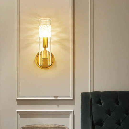 Lampe de mur en cuivre complète de couloir de chevet de salle d'étude de luxe léger 