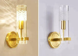 Light Luxury New Study Room Bedside Corridor Full Copper Wall Lamp Lamps