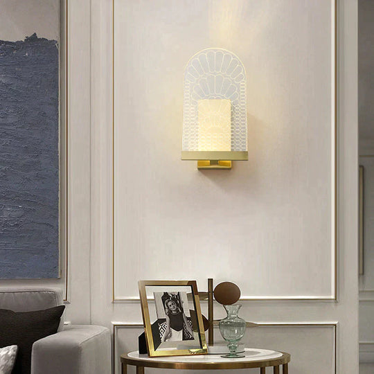 Light Luxury Post-Modern All-Copper Wall Lamp Copper Lamps