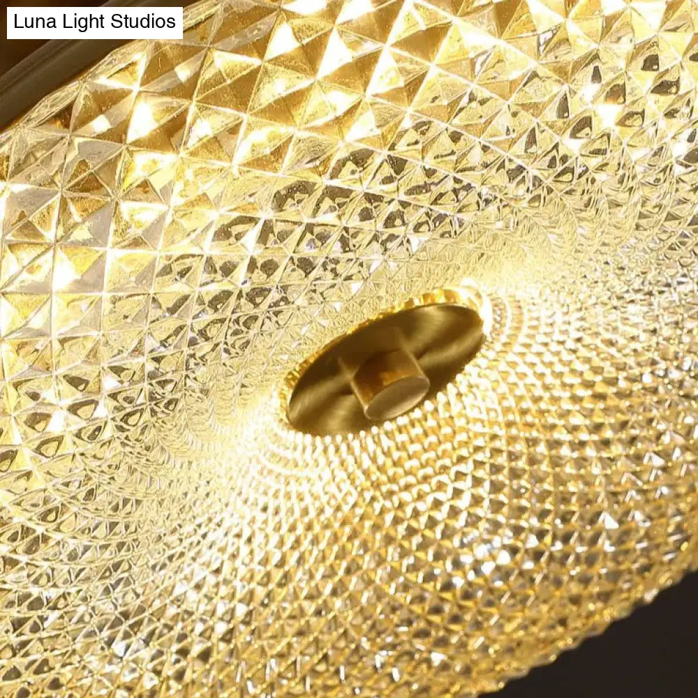 Light Luxury Post Modern Led Copper Ceiling Lamp