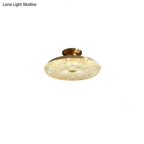Light Luxury Post Modern Led Copper Ceiling Lamp