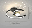 Light Luxury Romantic Starry Sky Bedroom Ceiling Lamp Moon LED Lamp A / Stepless dimming Ceiling