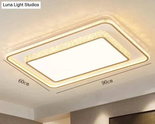 Living Room Lamp Simple Atmosphere Led Ceiling Crystal Bedroom