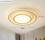 Living Room Lamp Simple Atmosphere LED Ceiling Crystal Bedroom Lamp Ceiling