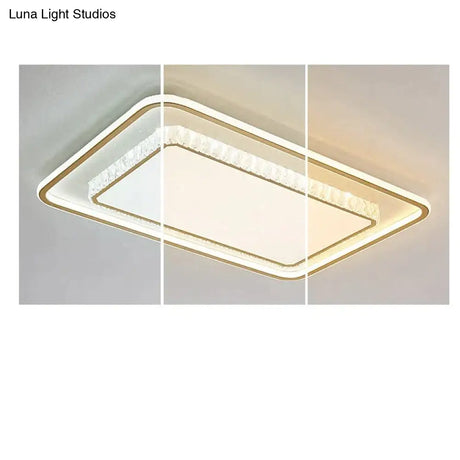 Living Room Lamp Simple Atmosphere LED Ceiling Crystal Bedroom Lamp Ceiling