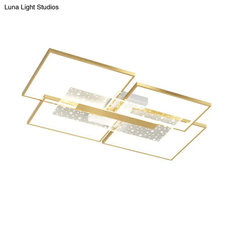 Living Room Lamp Star Ceiling Lamp Simple Modern Light Luxury Hall Lamp Creative Master Bedroom Room Lamp Ceiling