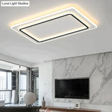 Living Room Lamps Modern Simple Atmosphere Rectangular Led Ceiling Lamp Ceiling