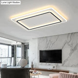Living Room Lamps Modern Simple Atmosphere Rectangular Led Ceiling Lamp Ceiling