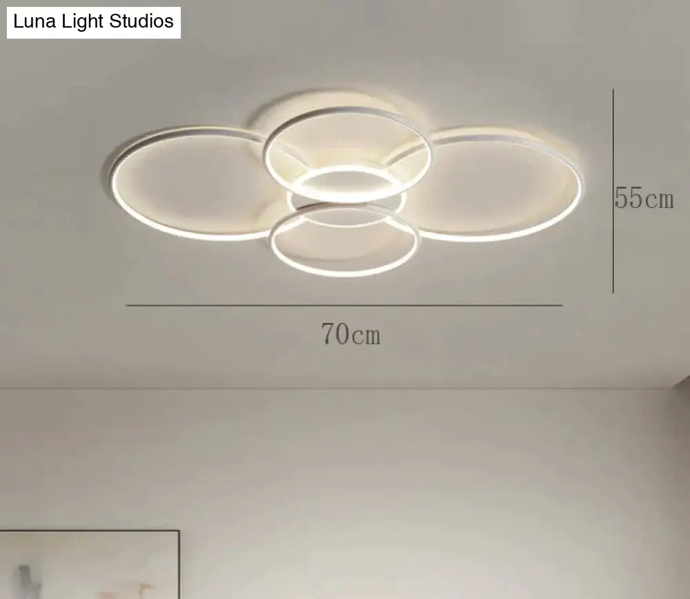 Living Room Main Lamp Atmospheric Hall Minimalist Circular Ring Indoor Ceiling
