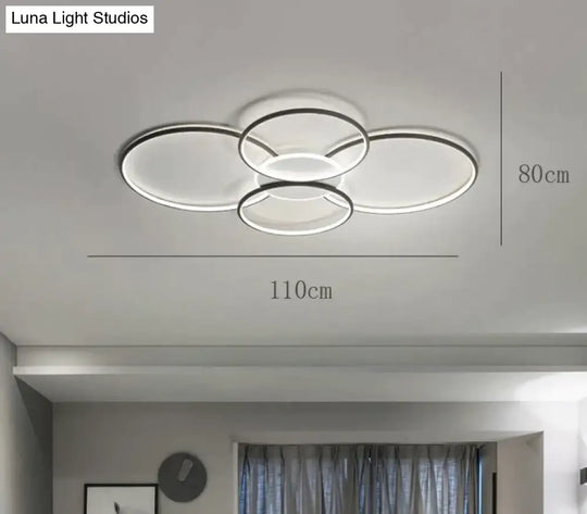 Living Room Main Lamp Atmospheric Hall Minimalist Circular Ring Indoor Ceiling