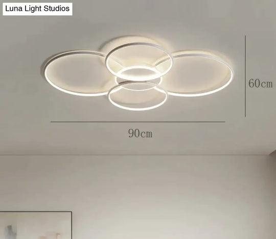 Living Room Main Lamp Atmospheric Hall Minimalist Circular Ring Indoor Ceiling