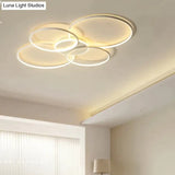 Living Room Main Lamp Atmospheric Hall Lamp Minimalist Circular Ring Indoor Lamp Ceiling Lamp Ceiling