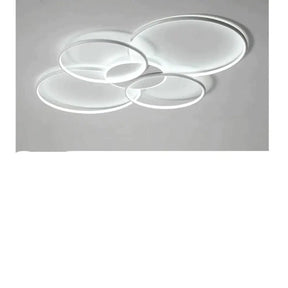 Living Room Main Lamp Atmospheric Hall Minimalist Circular Ring Indoor Ceiling White / L 70Cm Light