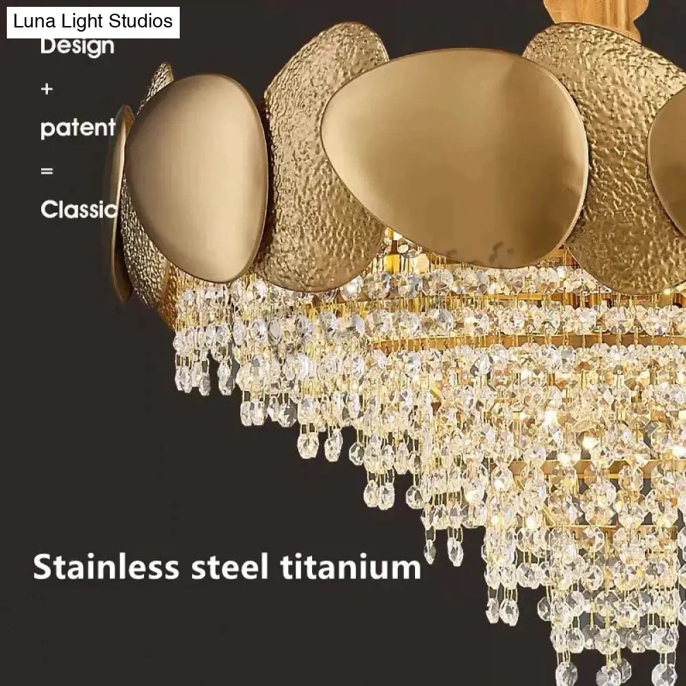 Lizzie - Crystal Luxury Tassels Led Ceiling Chandelier