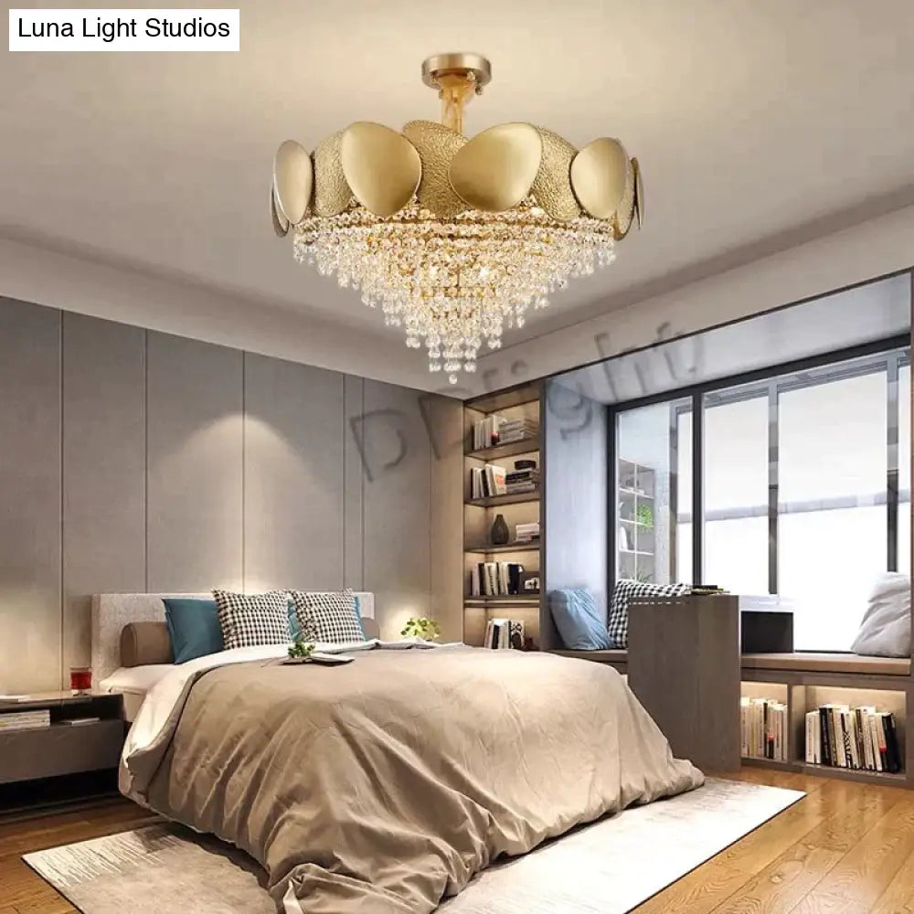 Lizzie - Crystal Luxury Tassels Led Ceiling Chandelier