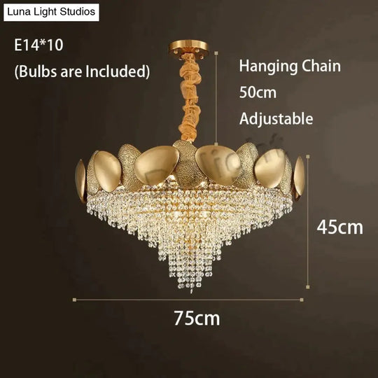 Lizzie - Crystal Luxury Tassels Led Ceiling Chandelier