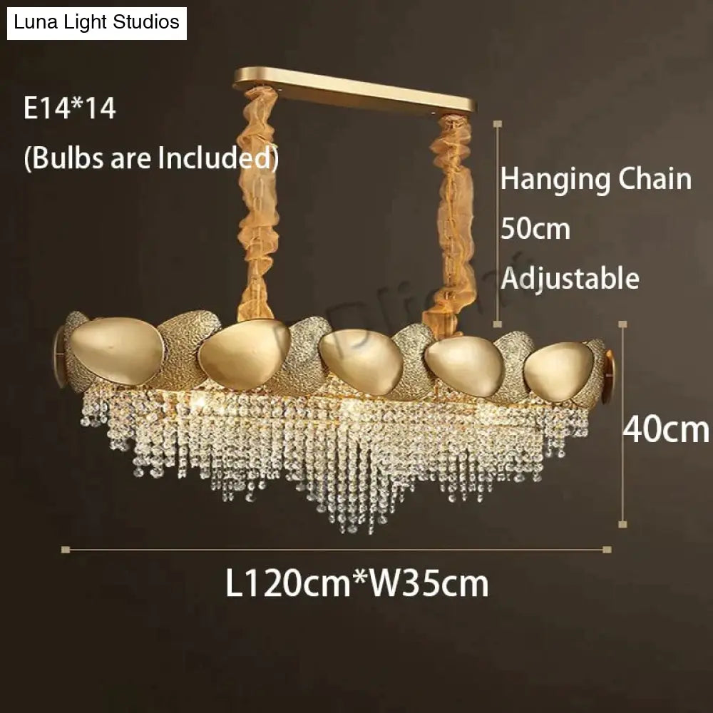Lizzie - Crystal Luxury Tassels Led Ceiling Chandelier
