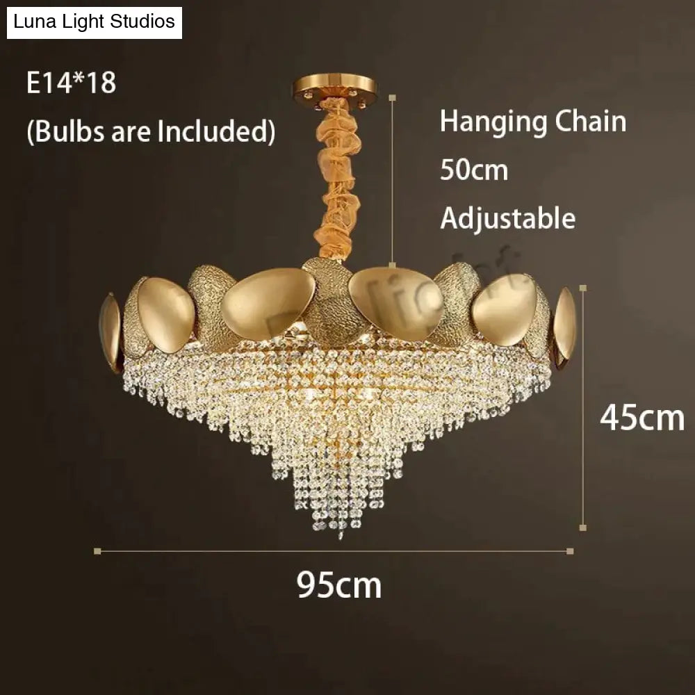 Lizzie - Crystal Luxury Tassels Led Ceiling Chandelier